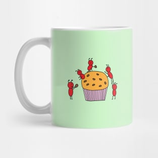 funny red ants working together Mug